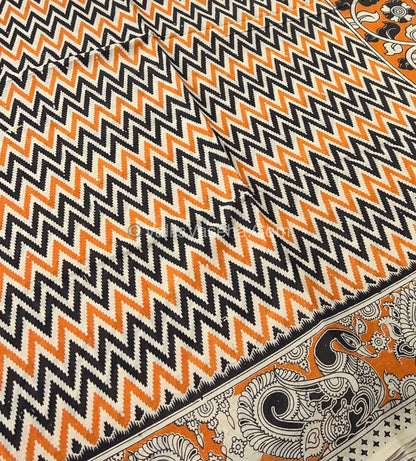 Pure Kalamkari Cotton Saree - VVPKC002