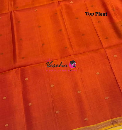 Pure Soft Silk Saree - Partly Pallu -  Half & Half Saree - VVPSS088