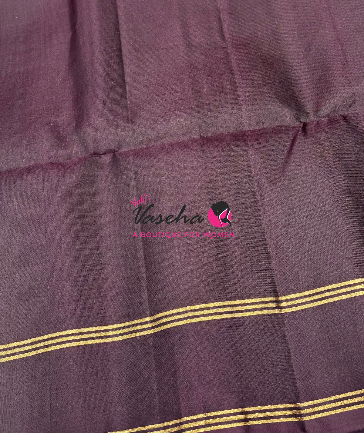 Pure Soft Silk Saree  - Grey & Wine Brown Combo - VVPSS141