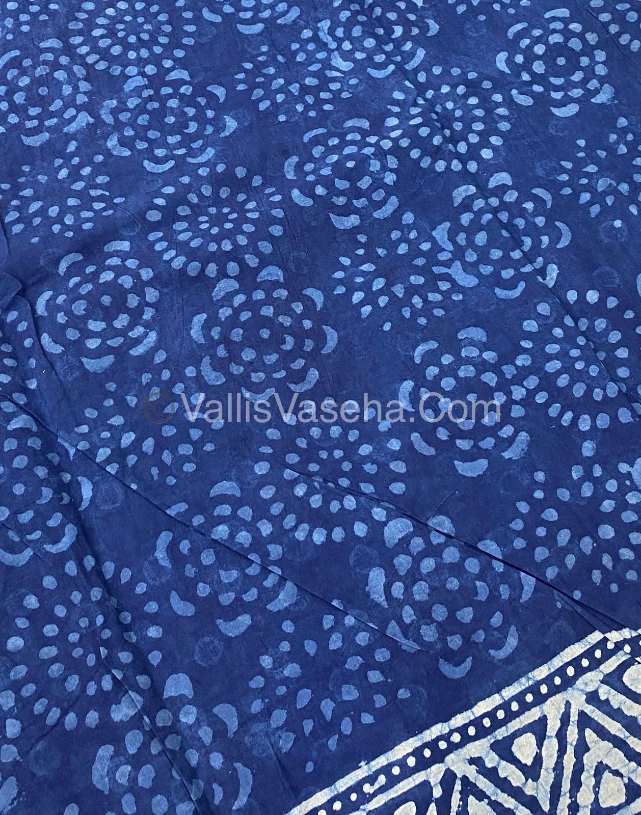 Pure Soft Mul Mul Cotton Sarees - Hand Block Prints - VVMMC003