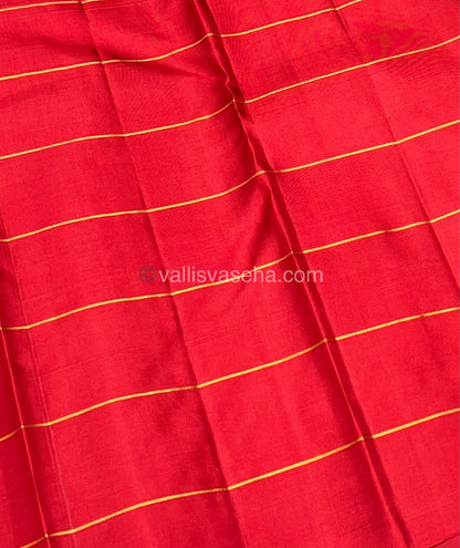 Pure Kanchipuram Silk Saree - Pazhum Pazhamum Checks - VVPS017
