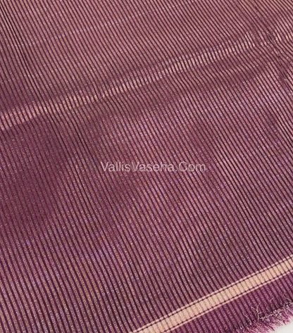Semi Tussar Silk  - Wine Shade - VVSTS042