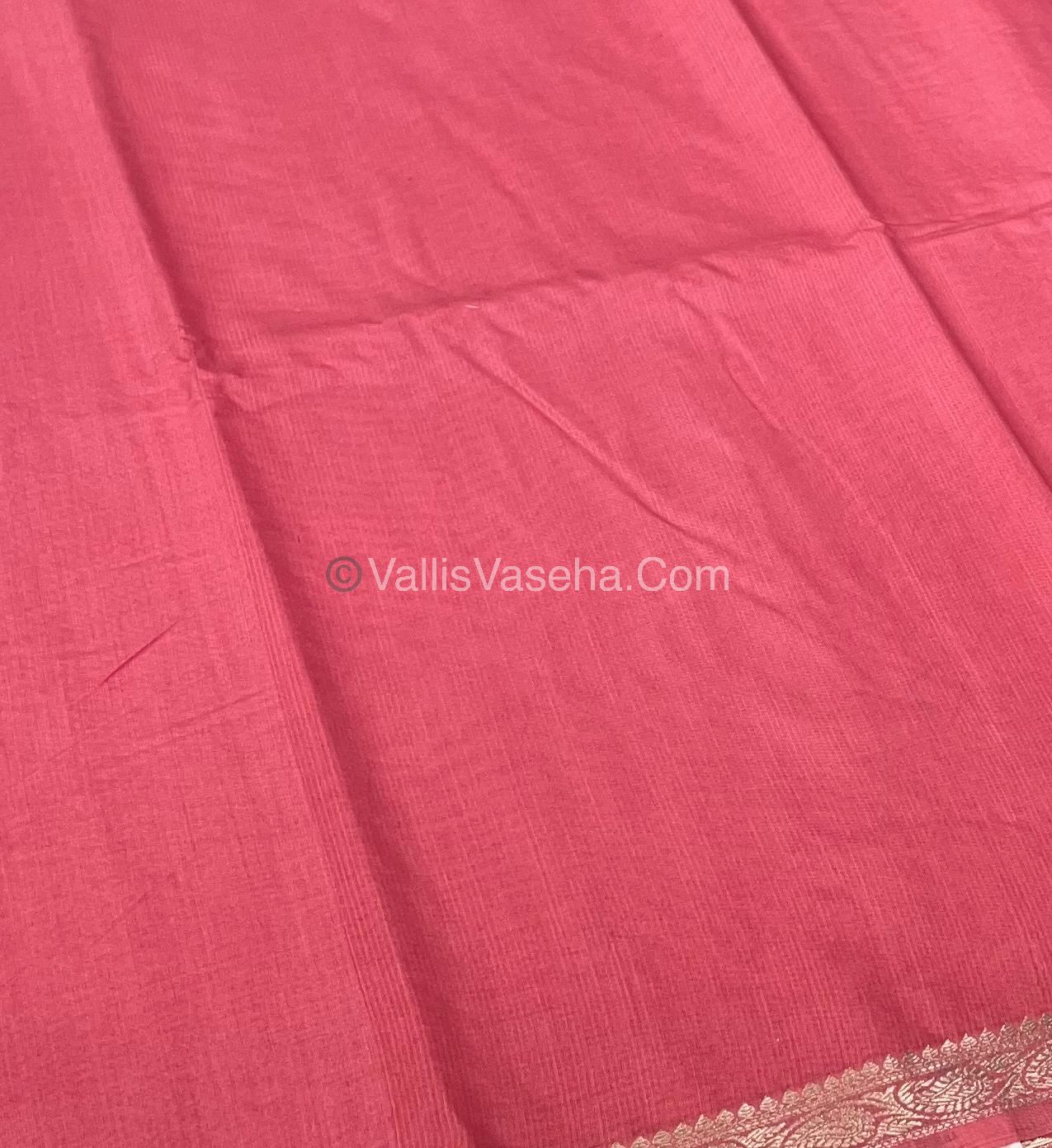 Semi Crepe Silk - Peach Shade - VVSCS005