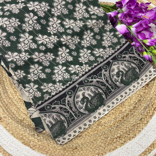 Pure Kalamkari Cotton Saree - VVPKC002