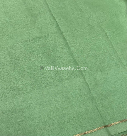 Bhagalpuri Semi Tussar Saree - Light Pastle Green Shade - VVBTS001