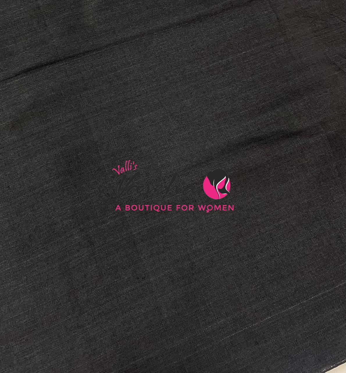 Handloom Cotton Sarees  - Black Shade - VVKC001