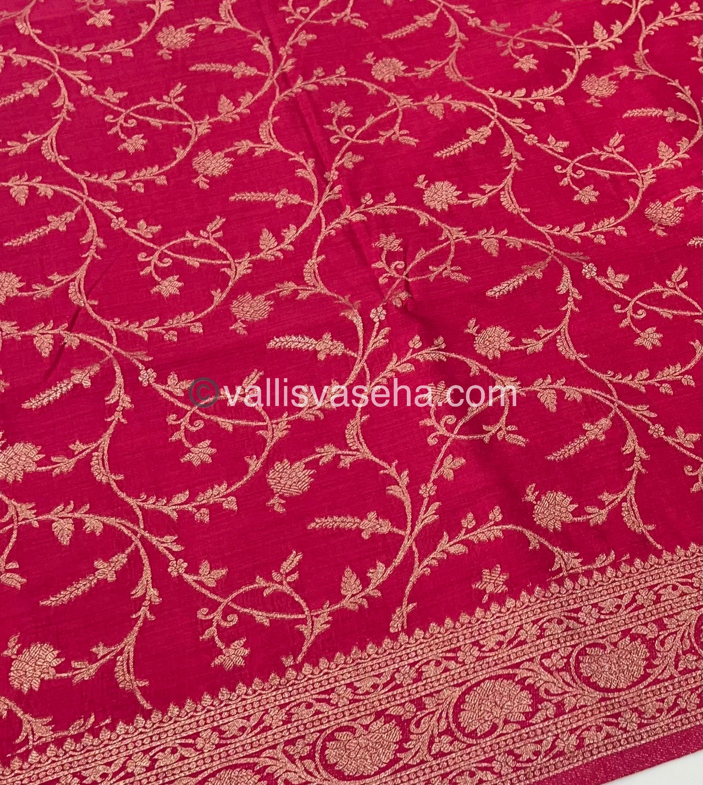 Banarasi - Heritage Silk - Semi Kathan Silk - Dark Pink Shade- VVBHS001