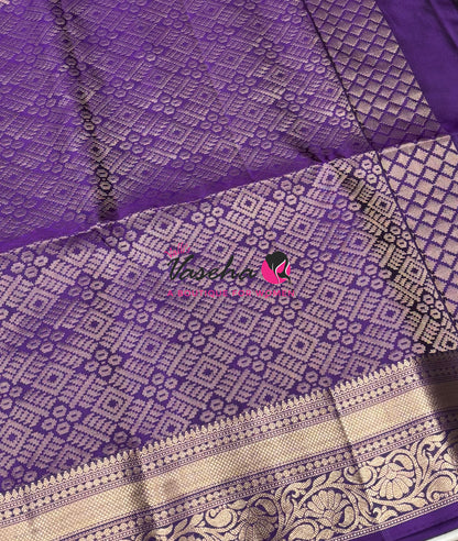 Pure Soft Silk Saree  - Purple Shade - VVPSS135