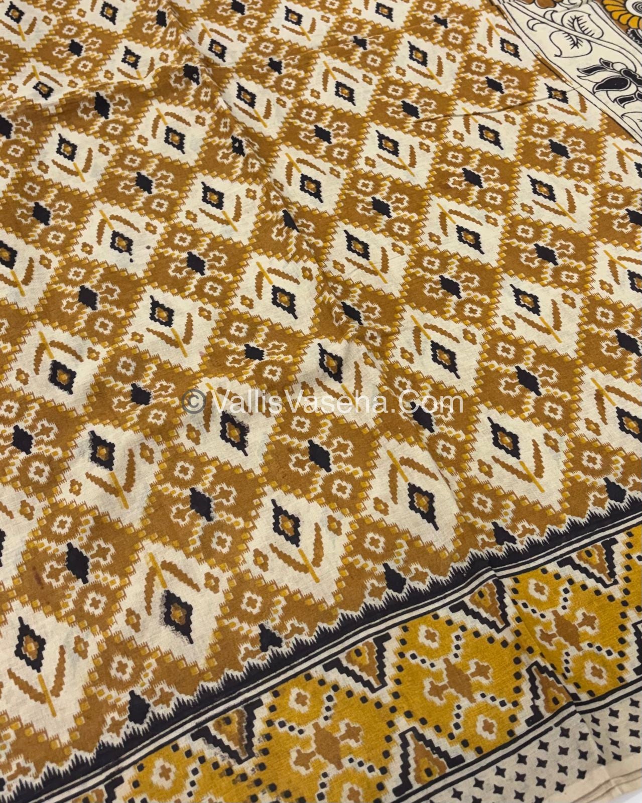 Pure Kalamkari Cotton Saree - VVPKC002