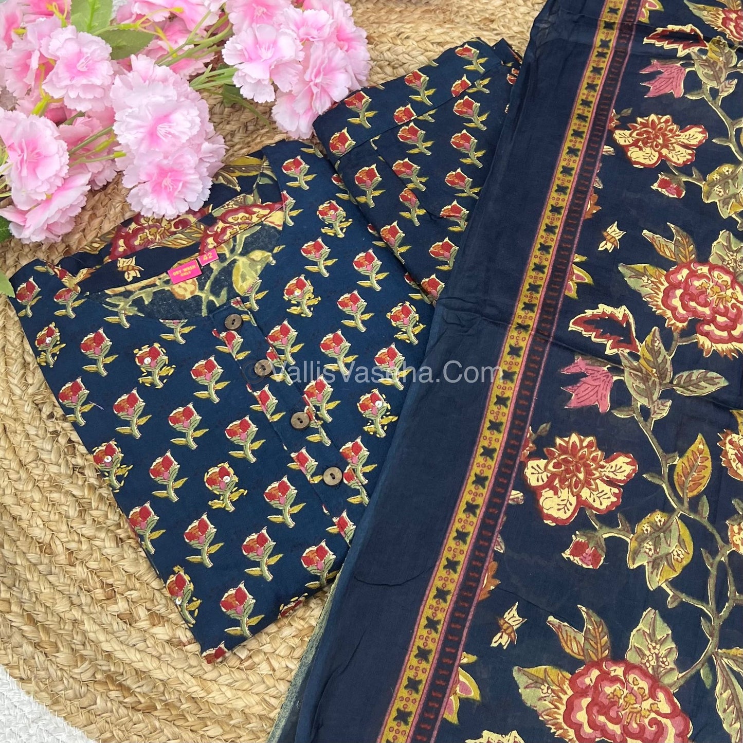 Ready Made  - Salwar, Kameez & Duppatta(3pc)- Printed Cotton - VV108500 - VVRAP001