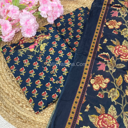 Ready Made  - Salwar, Kameez & Duppatta(3pc)- Printed Cotton - VV108500 - VVRAP001