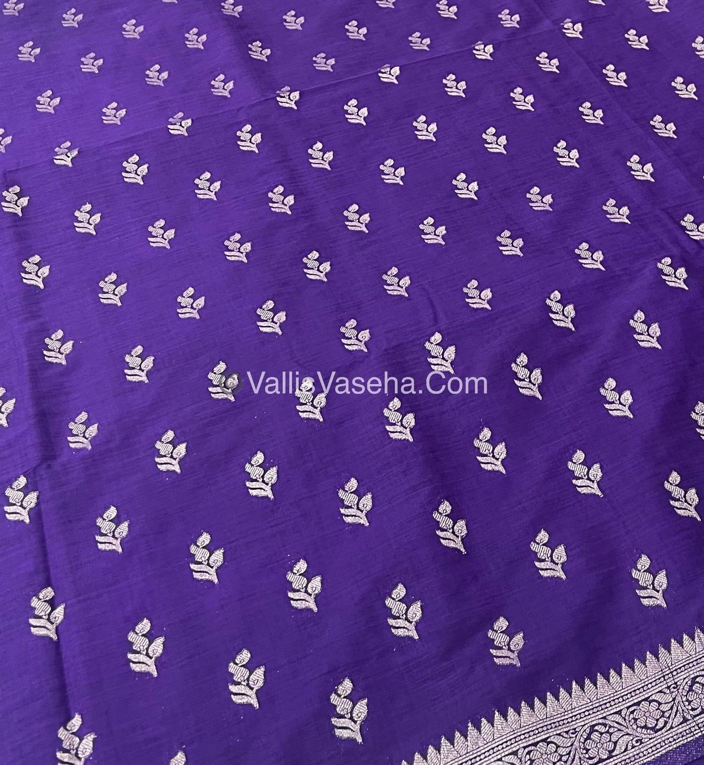 Banarasi - Heritage Silk - Semi Kathan Silk -  Violet Shade - VVBHS003
