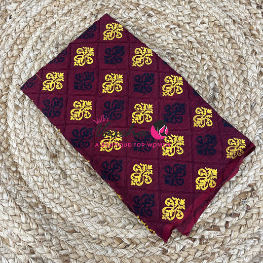 Blouse Bit - Pure Cotton - Print Diamond - 1 mtr - VVBB001
