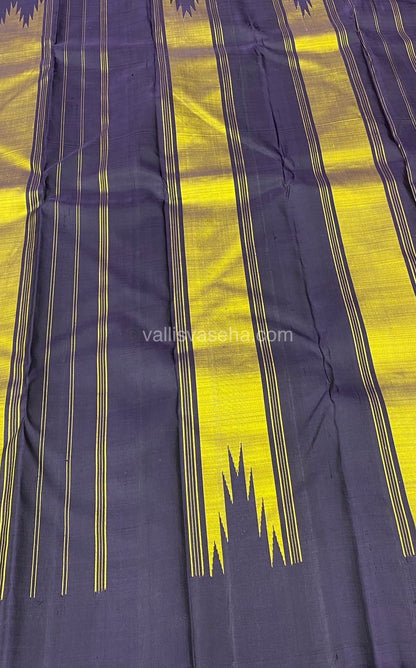 Pure Kanchipuram Silk Saree - Thalampoo - VVPS003