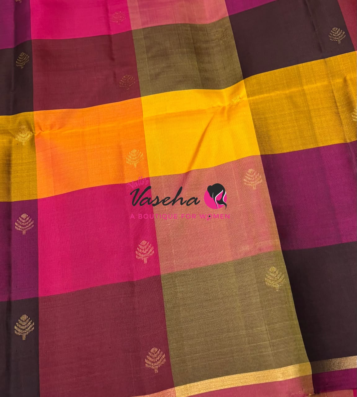 Pure Soft Silk Saree - Partly Pallu -  Half & Half Saree - VVPSS088