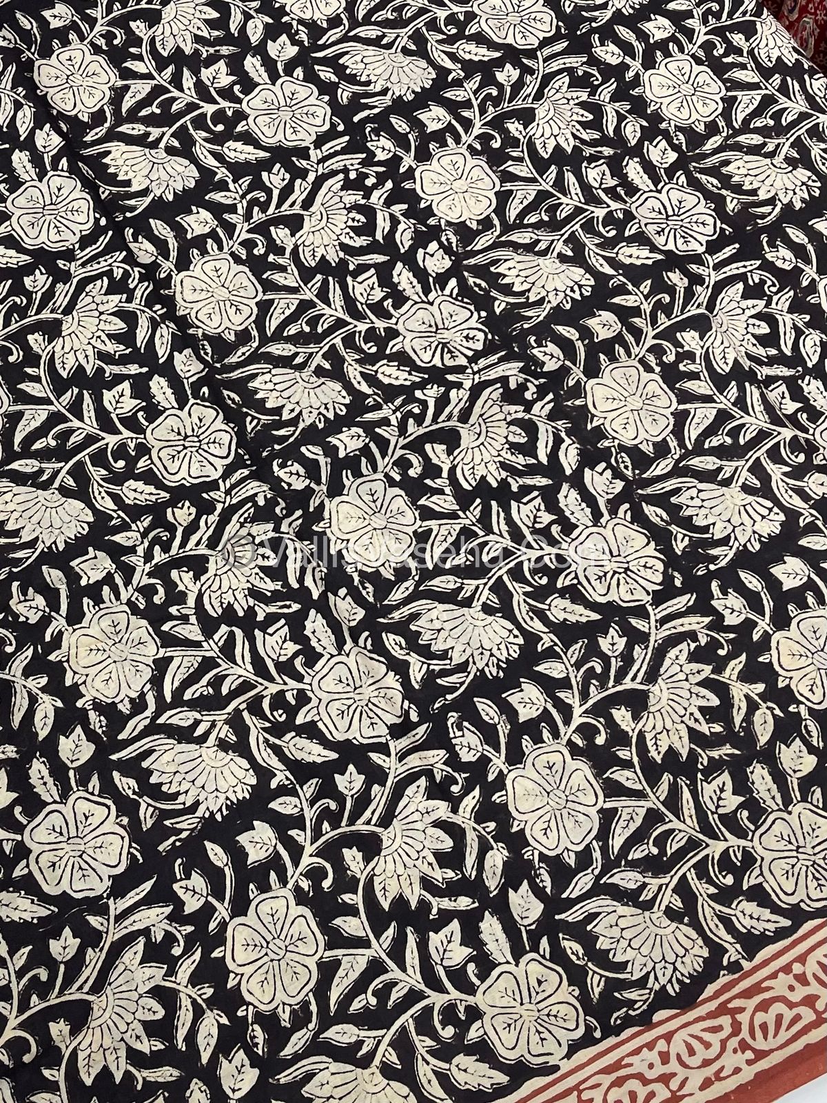 Pure Soft Mul Mul Cotton Sarees - Hand Block Prints - VVMMC007