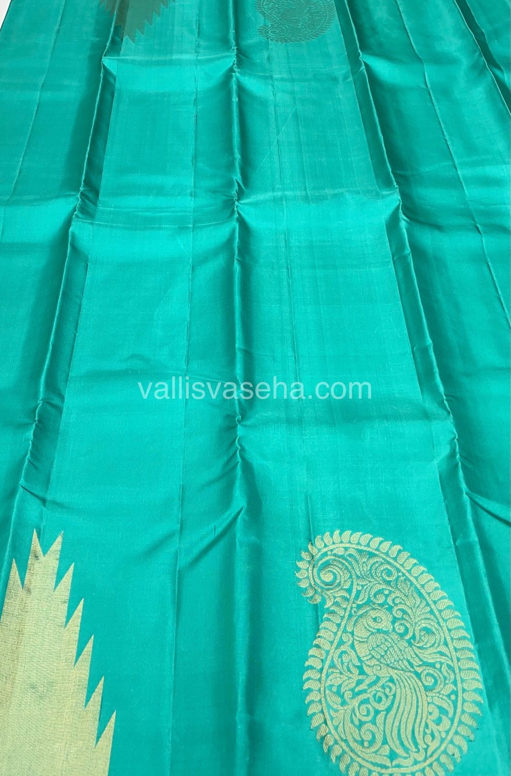 Pure Soft Silk Saree - Jothika Hit design - Rexona Green Shade - VVPSS005