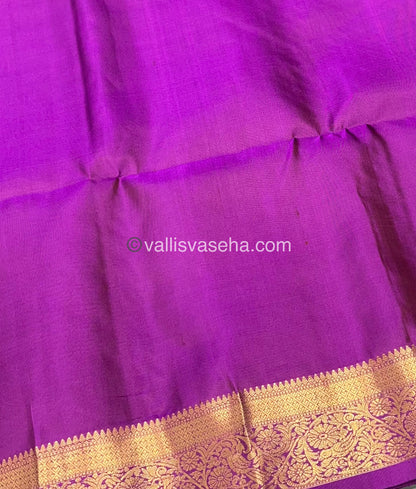 Pure Soft Silk Saree - Kanchi Border - Purplish Pink Shade - VVPSS046