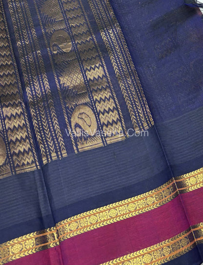 15% Offer Saree - Pure Korvai Silk Cotton - VVDS004