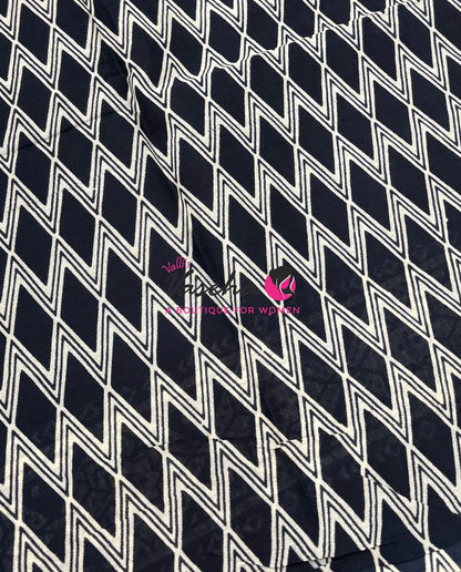 Pure Soft Mul Mul Cotton Sarees - Hand Block Prints - VVMMC011