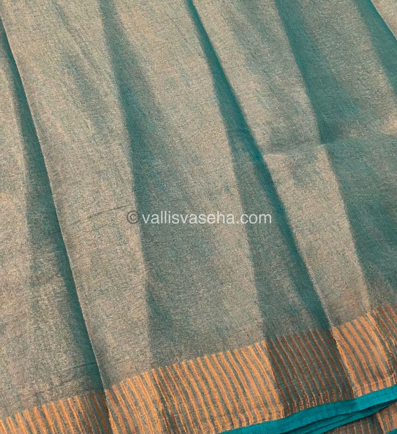 Semi Tussar Silk - Ramar Blue Shade - VVSTS001