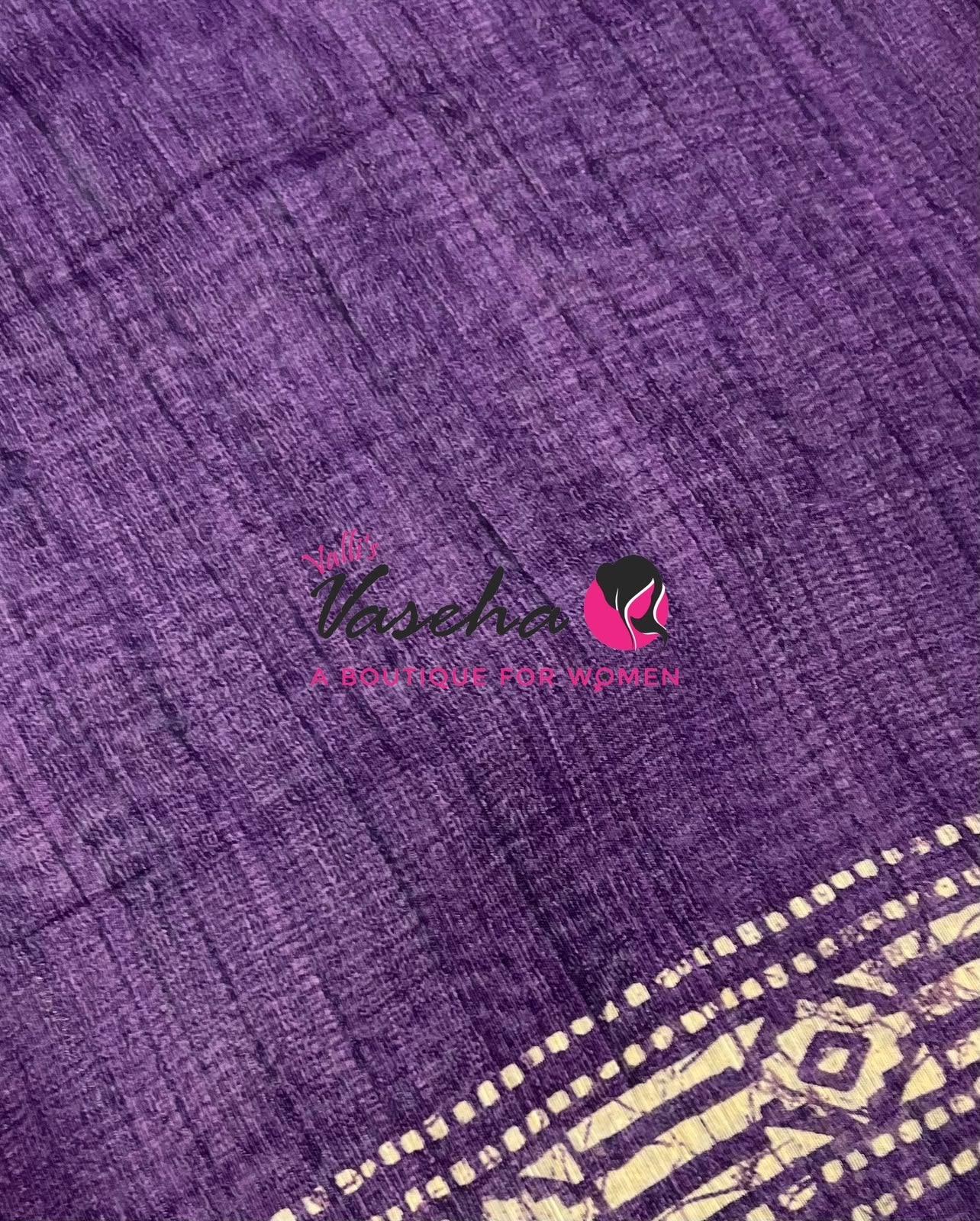 Art Tussar / Art Silk - Purple Shade - VVATS002