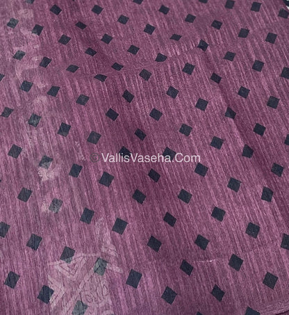 Jute Mixed Cotton Saree | VVJCS001