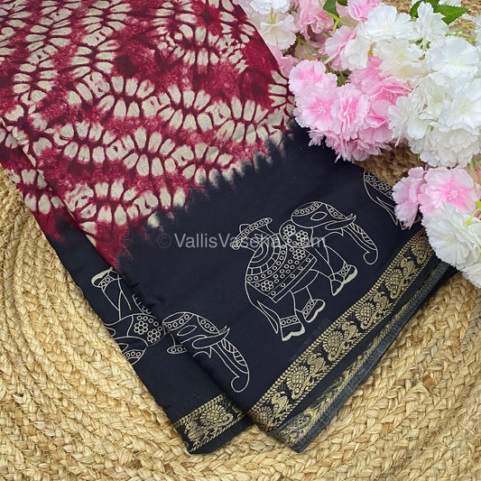Mangalgiri Silk - Shibori Prints - VVMS002