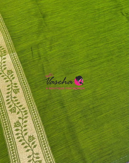 Banarasi - Heritage Meenakari Silk  - Green Shade - VVBHS012