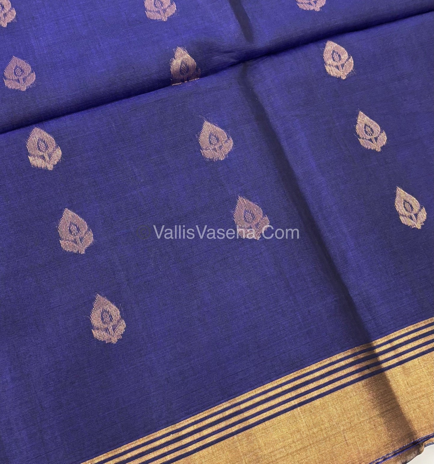 Kora Silk Saree - SICO -  Blue shade  - VVKS002
