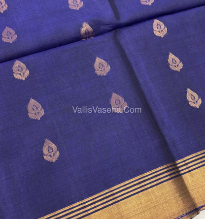 Kora Silk Saree - SICO -  Blue shade  - VVKS002