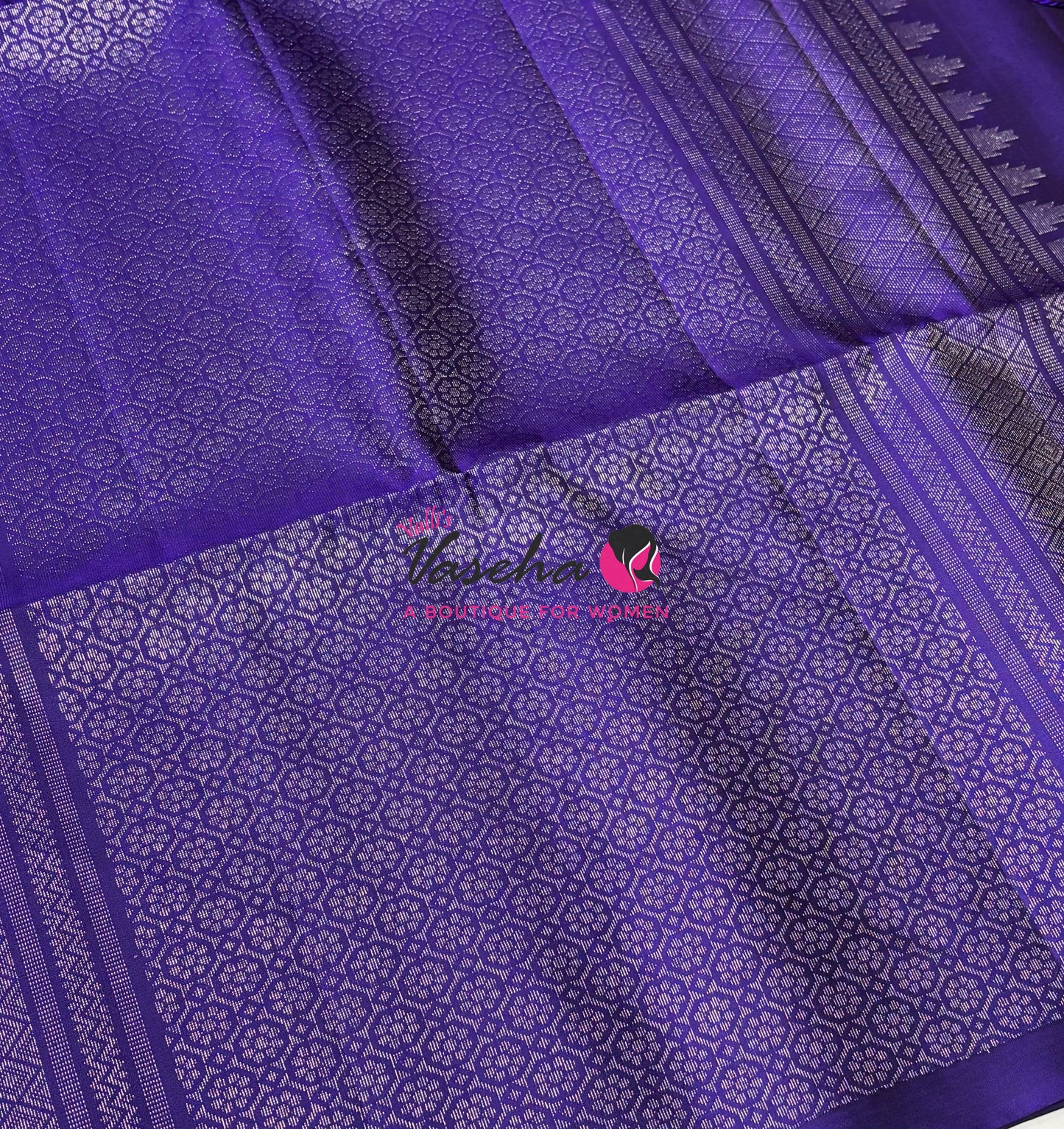 Pure Soft Silk Saree - Border Less  - Violetish Purple Shade - VVPSS068