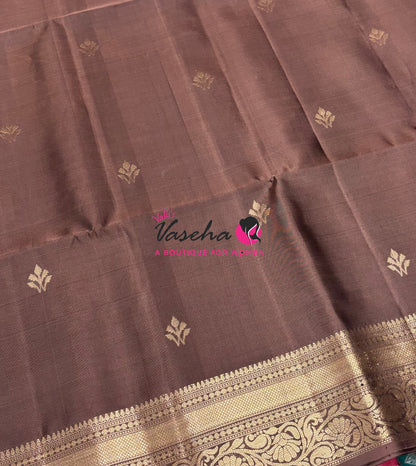 Pure Soft Silk Saree  - Chocolate Brown Shade - VVPSS135