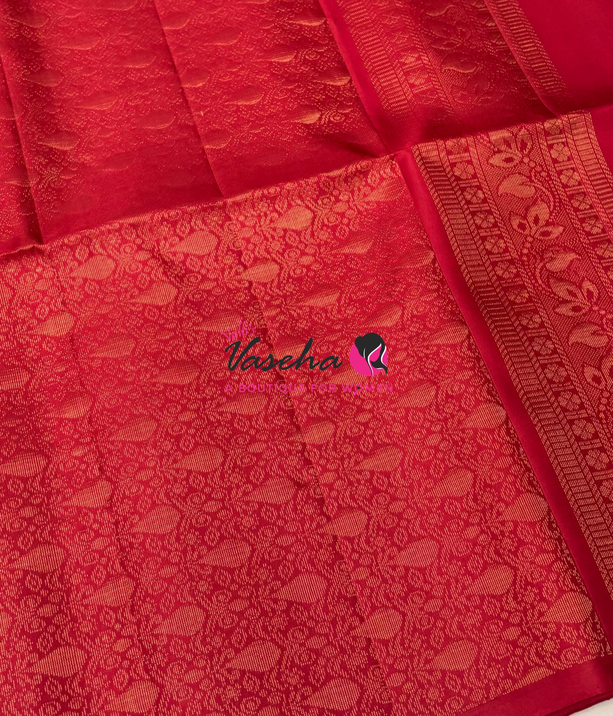 Pure Soft Silk Saree - Red Shade - VVPSS119