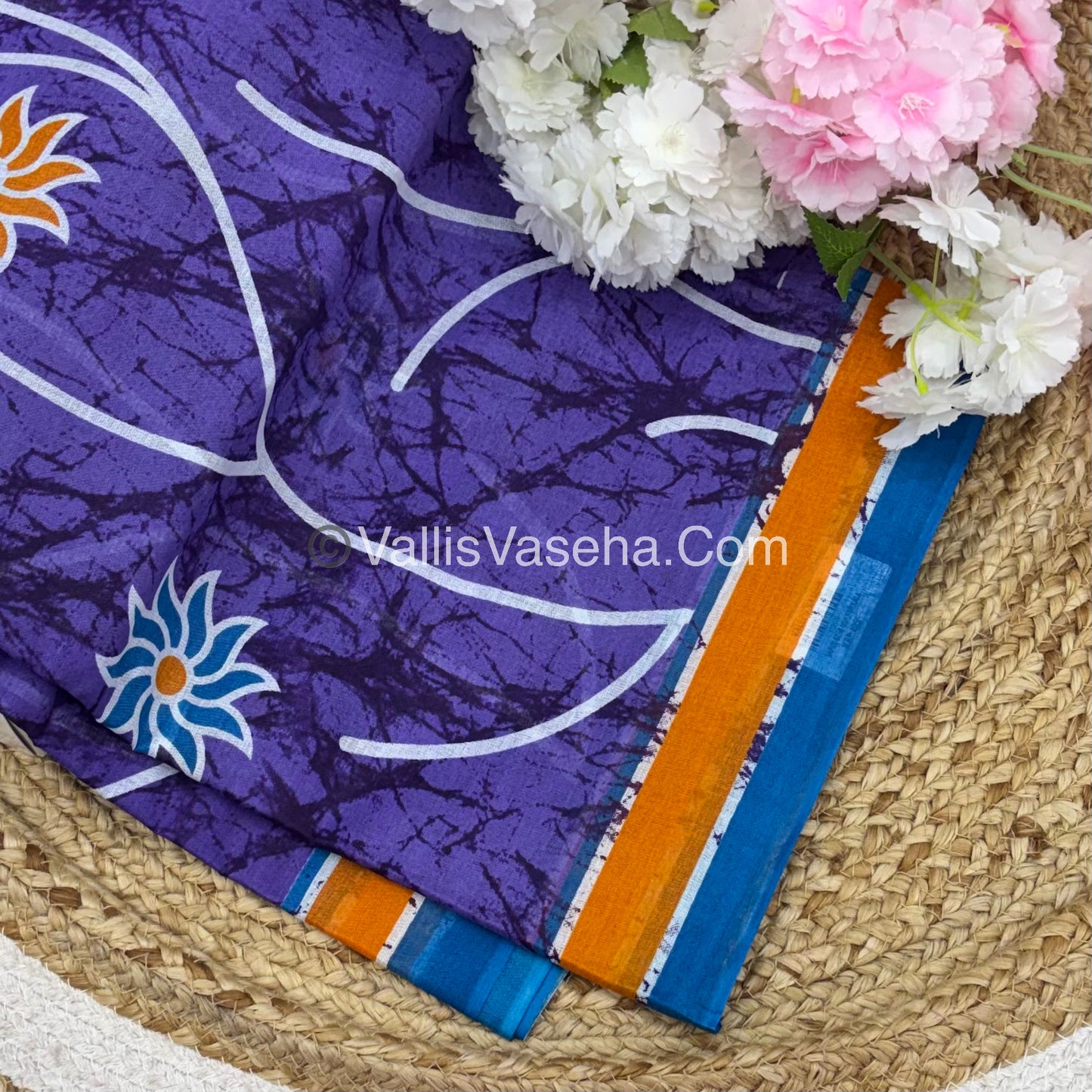 Pure Cotton Voile Saree | VVPVC001