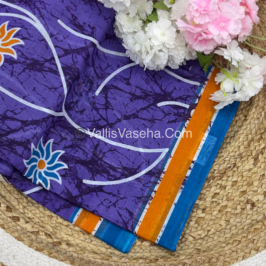 Pure Cotton Voile Saree | VVPVC001