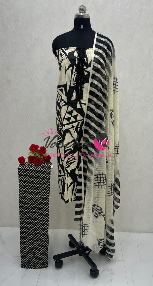 Cotton | Unstitched Material | VVUSM068