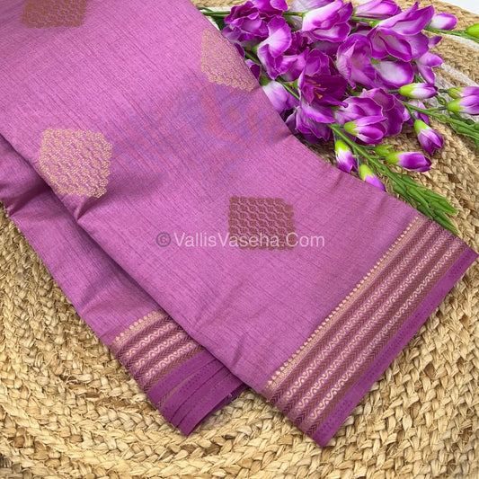 Semi Tussar Silk Saree -  Onion Pink   Shade - VVSTS016