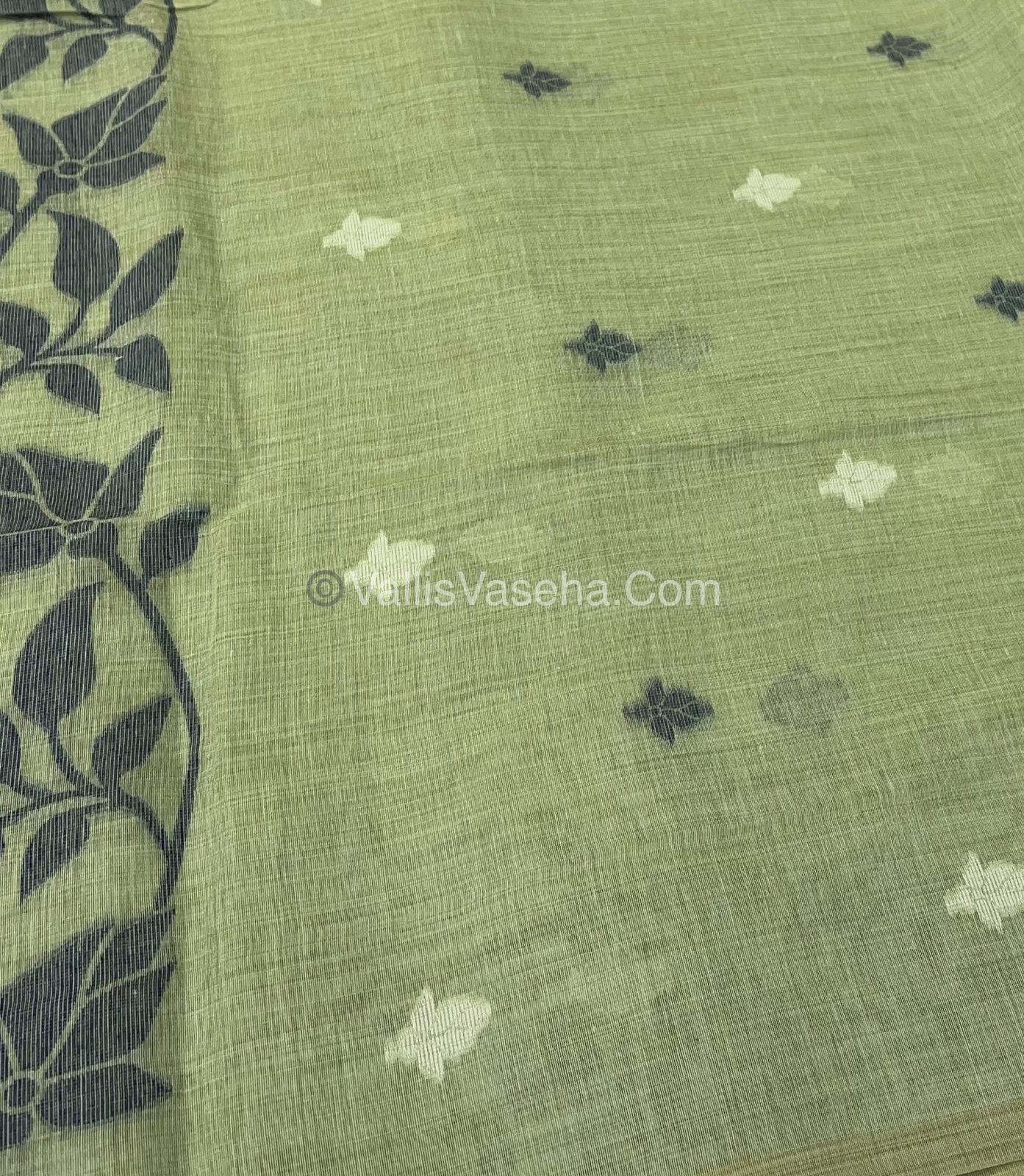 Muga Cotton Saree - Contrast Blouse - VVMCS001
