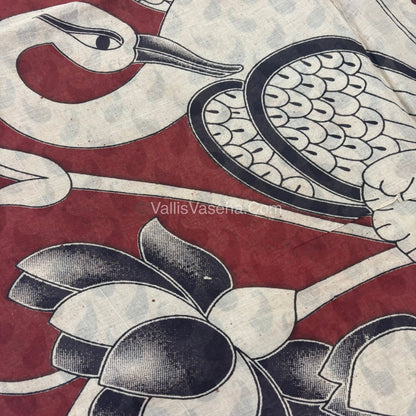 Pure Kalamkari Cotton Saree - VVPKC002