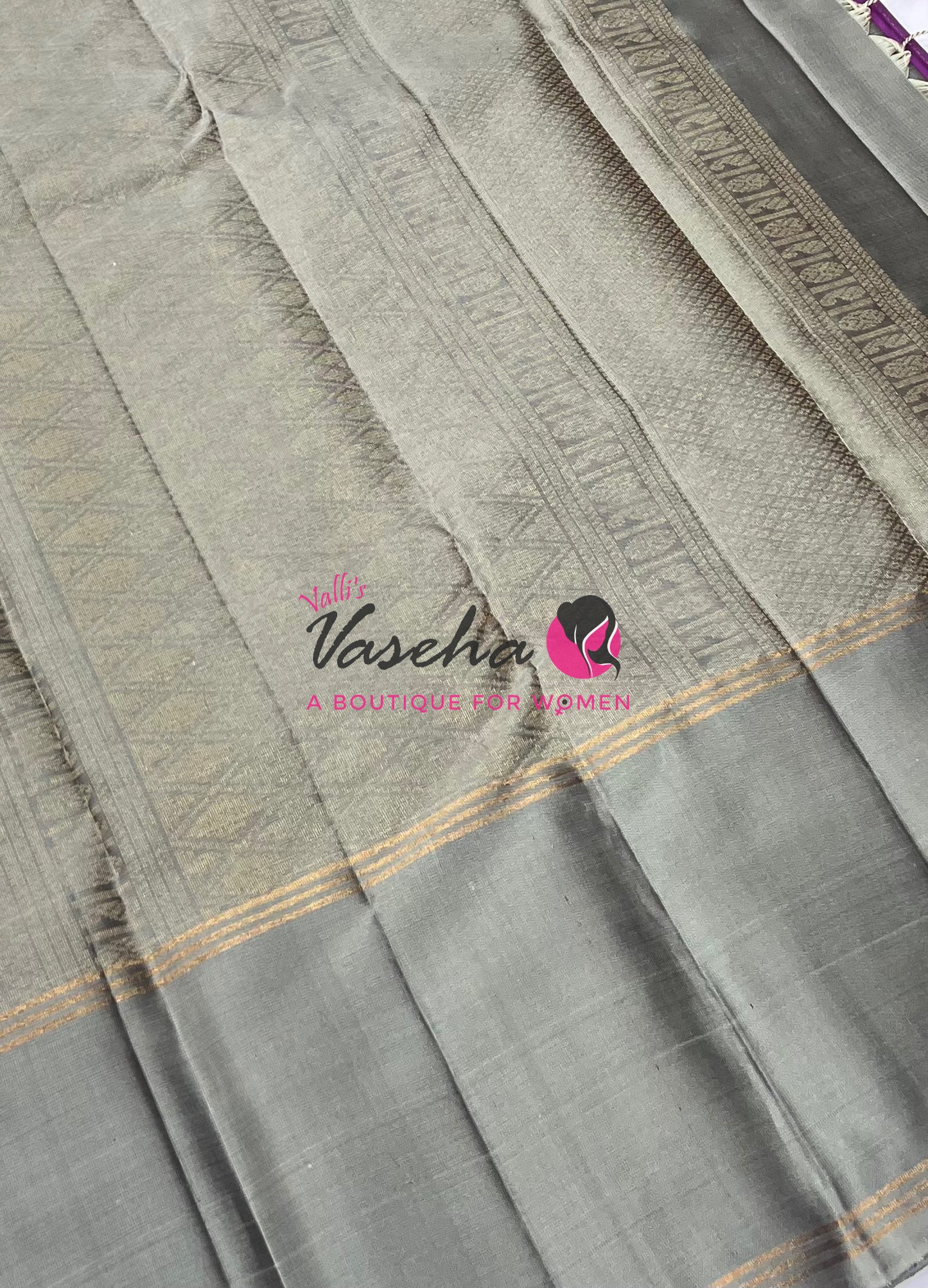 Half Mix - Pure Soft Silk Saree - Long Retta Petta Border with Butta - VVPSS084