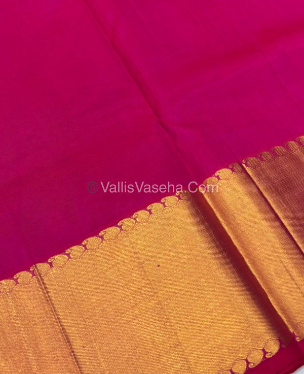 Pure Silk Cotton Saree | Pink Shade |VVPSC011
