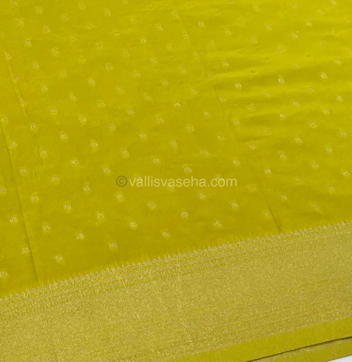 Banarasi - Premium Georgette Saree - Green & Yellow Combo-  VVPVG003