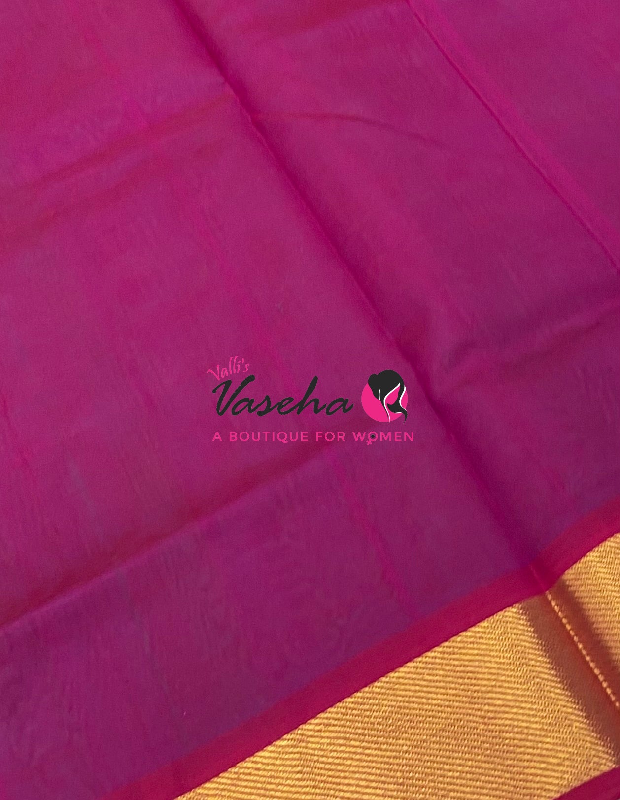 Pure Silk Cotton Sarees - Blue  With Pink - VVPSC003
