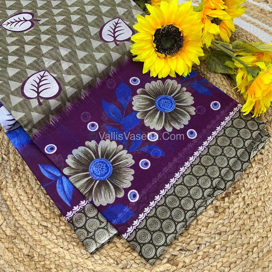 Pure Cotton Voile Saree | VVPVS001