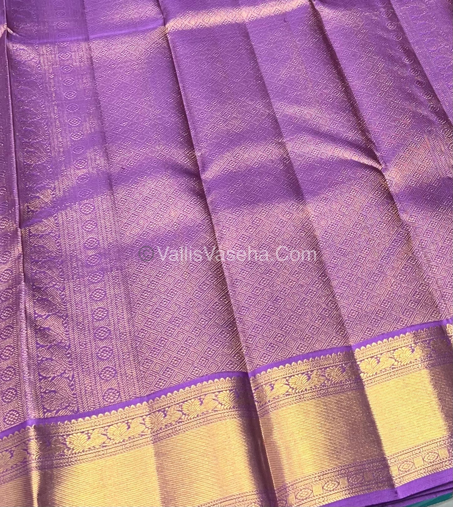 Pure Kanchipuram Silk Saree - Lavender Shade - VVPS014