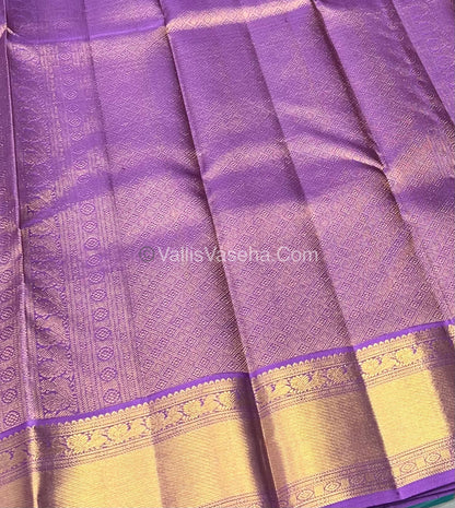 Pure Kanchipuram Silk Saree - Lavender Shade - VVPS014