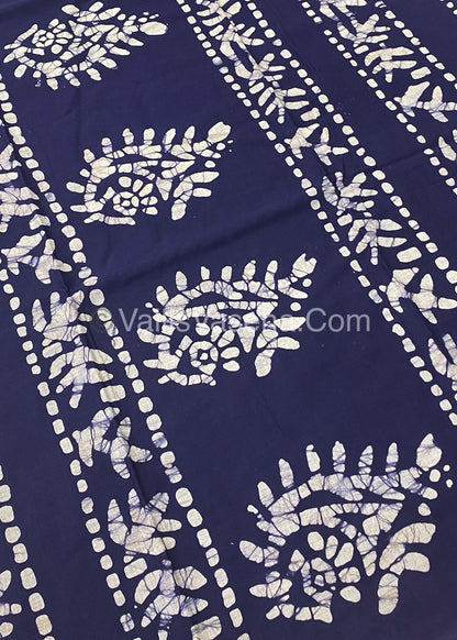 Pure Soft Mul Mul Cotton Sarees - Hand Block Prints - VVMMC003