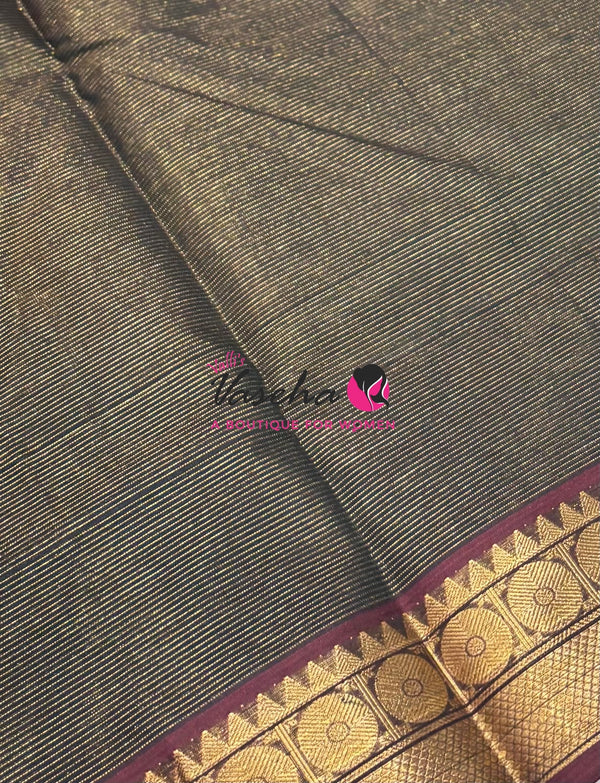 Pure Silk Cotton Saree - Vairavoosi Design - VVSCV005