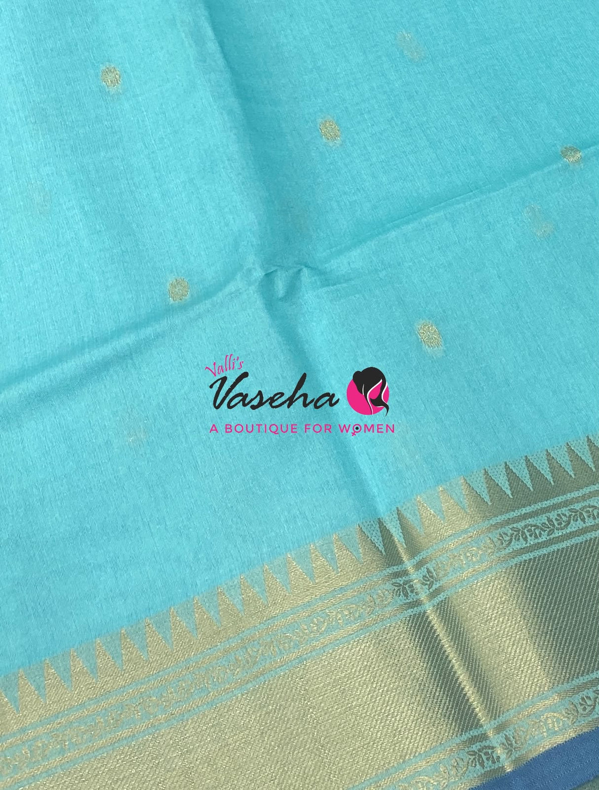 Semi Raw silk - Blue Shade - VVRS010